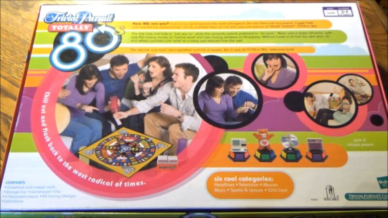 Trivial Pursuit 80s Board Game